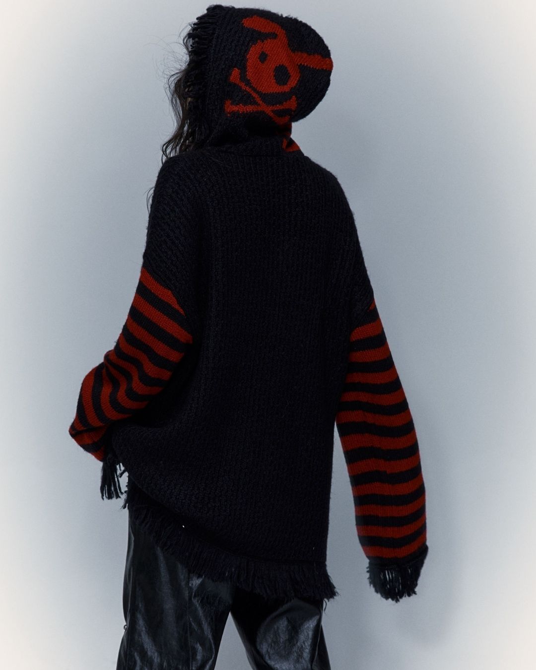 Skull Rabbit Hooded Knit　TP010