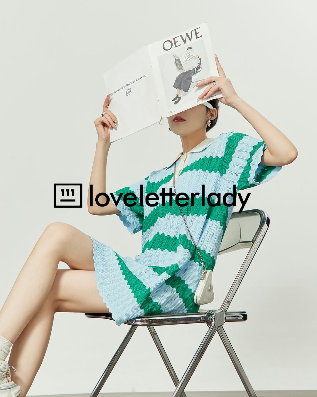 Border Polo Mini Dress　DR049