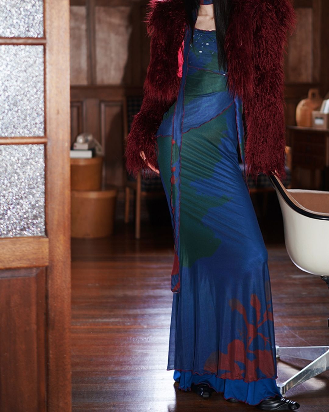 Chinese Mermaid 2-way Long Dress　DR017