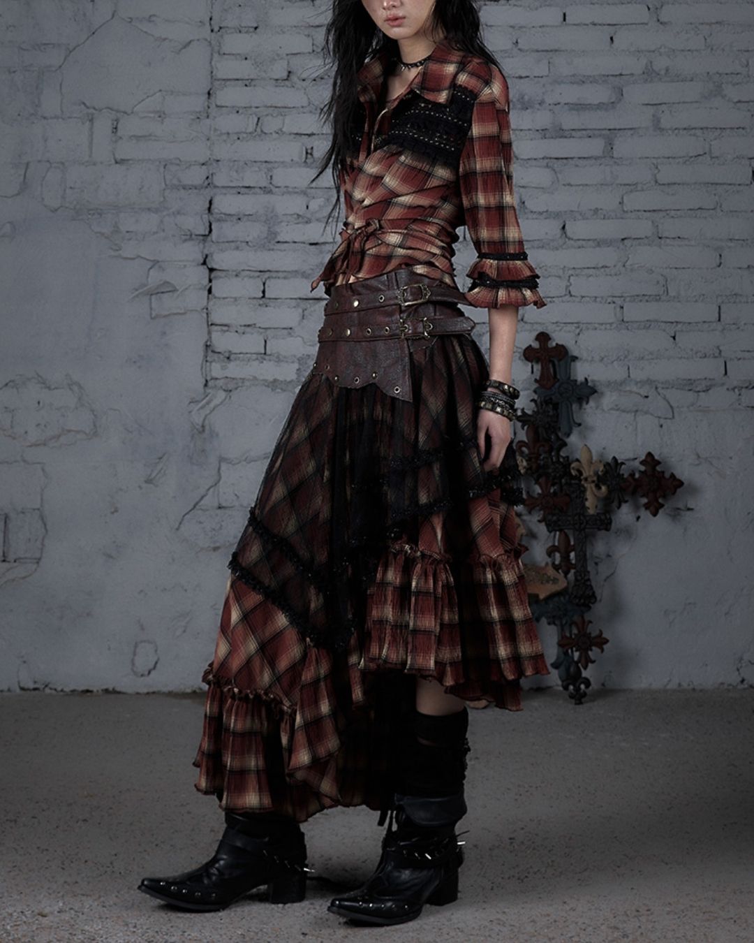 2-way Bare Top Asymmetrical Skirt　BT029