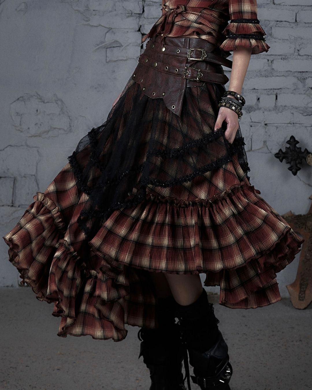 2-way Bare Top Asymmetrical Skirt　BT029