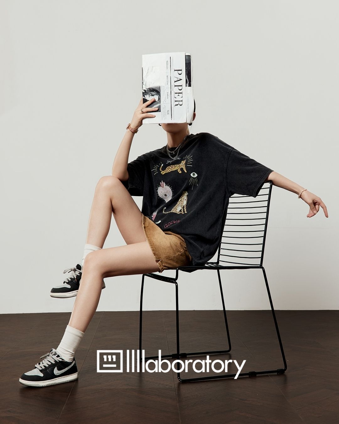 Multi-print Oversized T-shirt　TP057