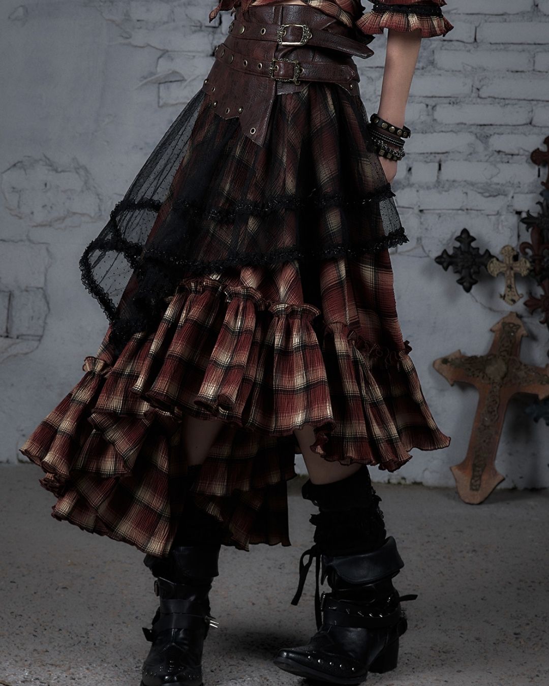 2-way Bare Top Asymmetrical Skirt　BT029