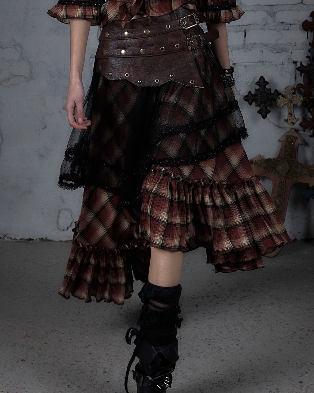 2-way Bare Top Asymmetrical Skirt　BT029