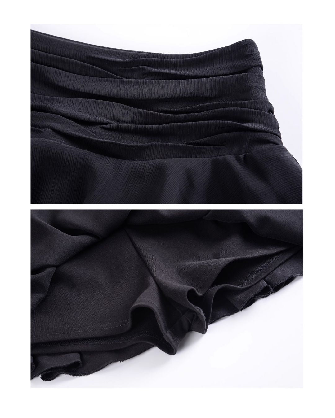 Chiffon Flare Mini Skirt　BT018