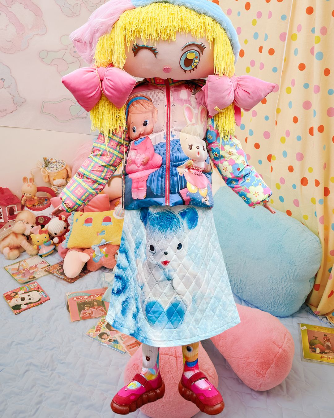 Switching Printed Down Jacket　OT006