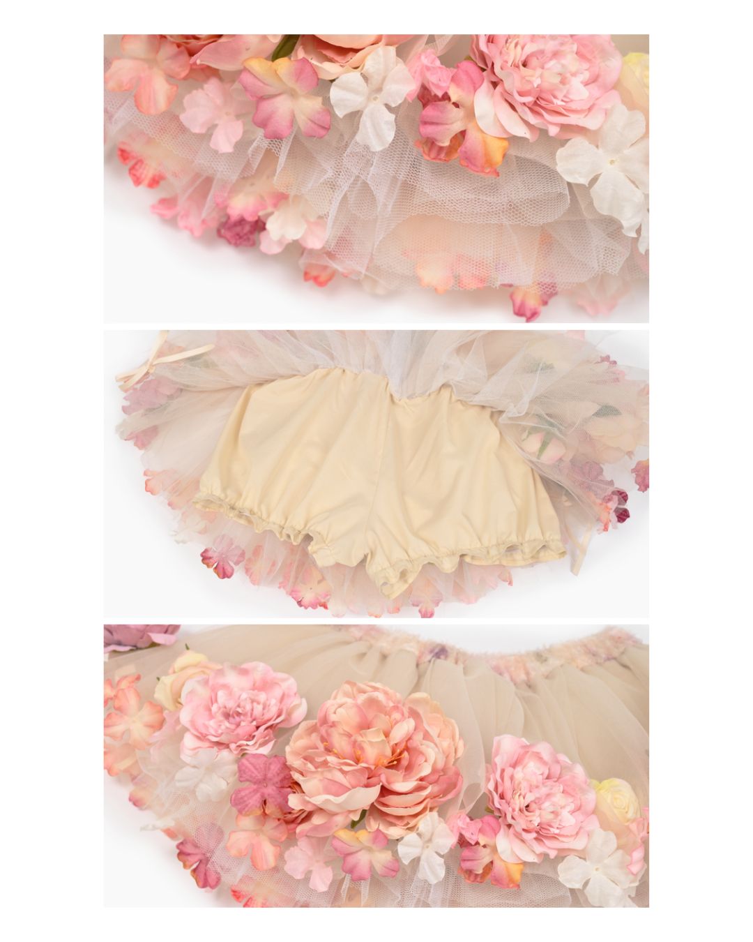 Flower Decoration Tutu Skirt　BT024