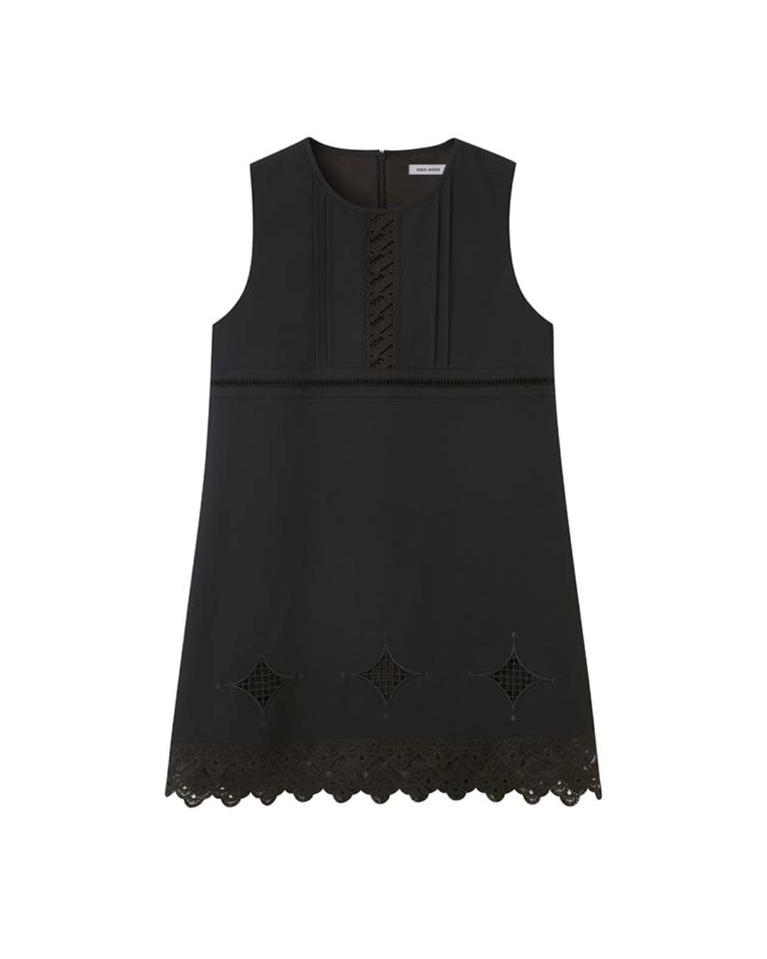 Lace Stitch Sleeveless Mini Dress　DR035