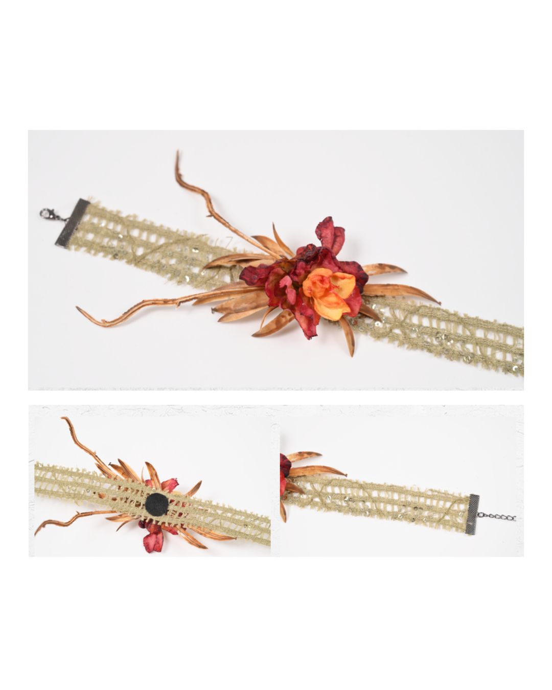 Flower Motif Choker　　AC007