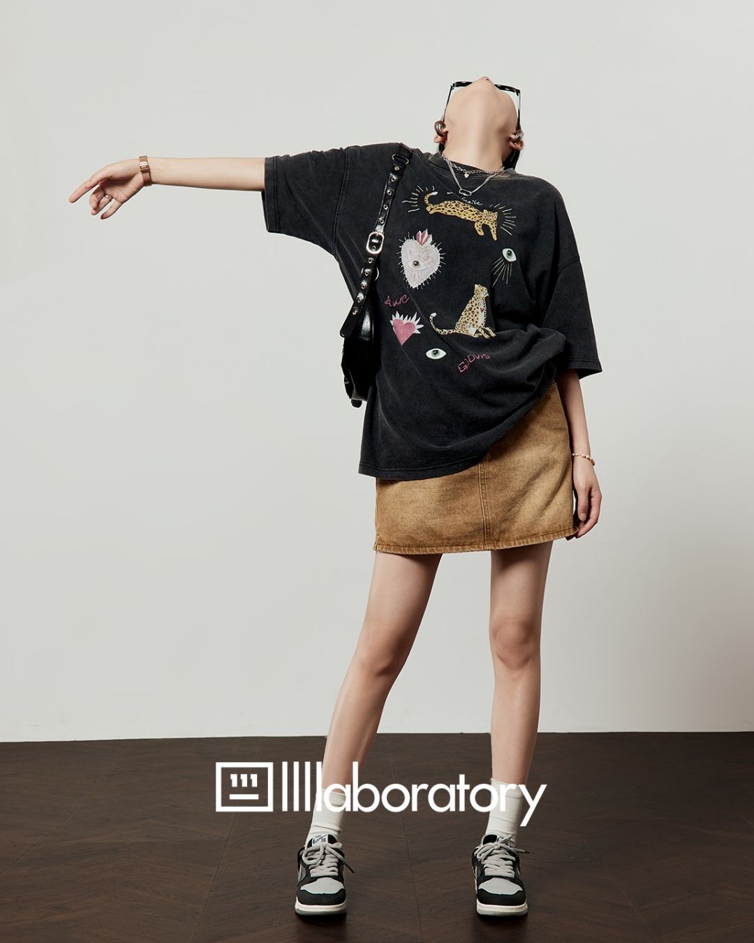 Multi-print Oversized T-shirt　TP057