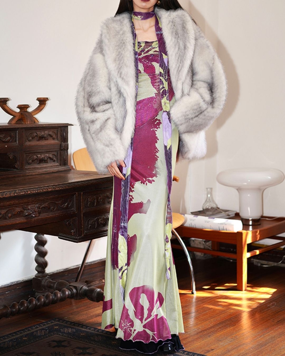 Chinese Mermaid 2-way Long Dress　DR017