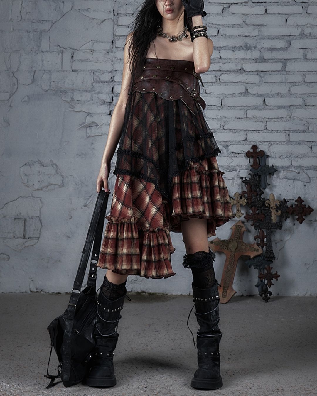 2-way Bare Top Asymmetrical Skirt　BT029