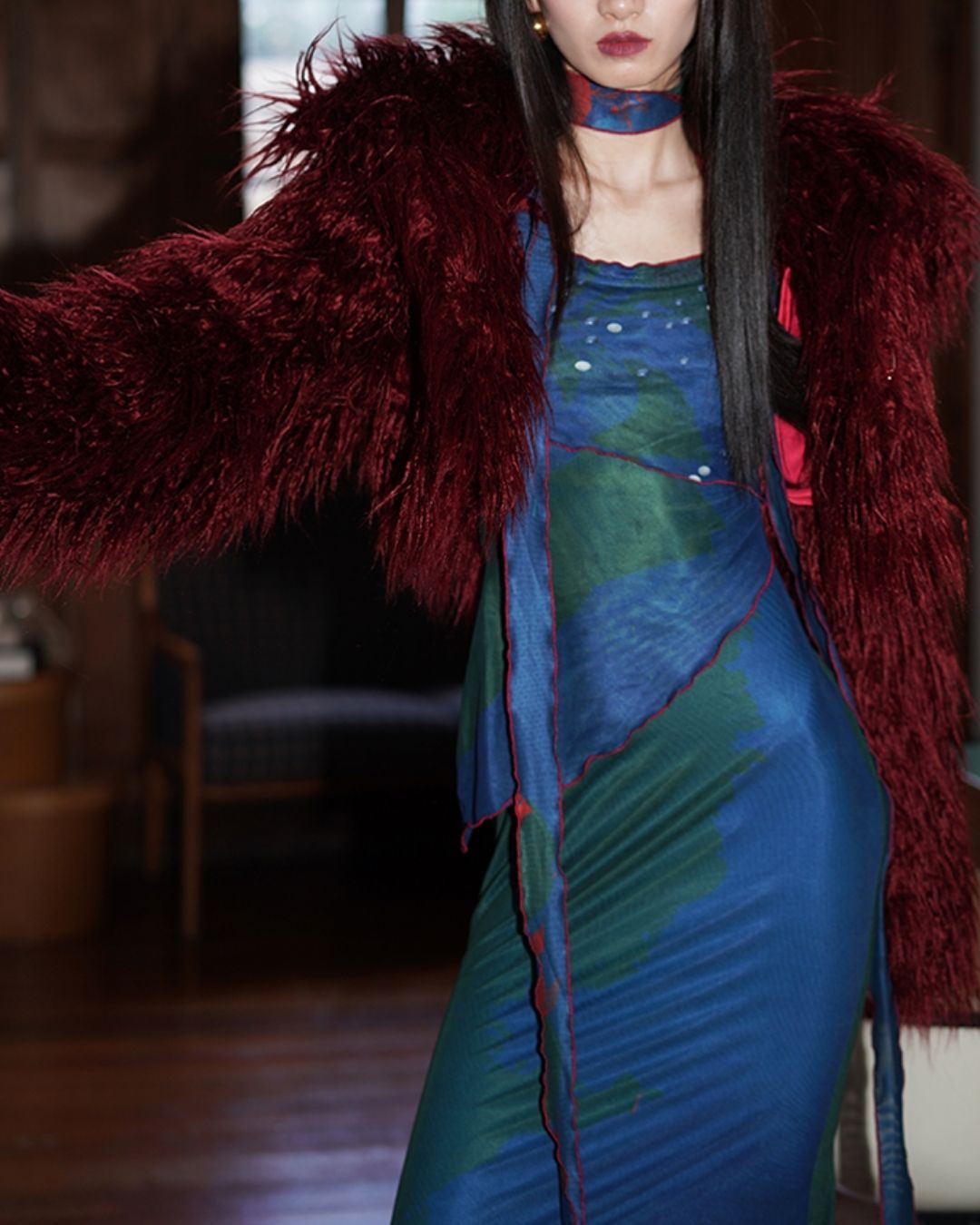 Chinese Mermaid 2-way Long Dress　DR017