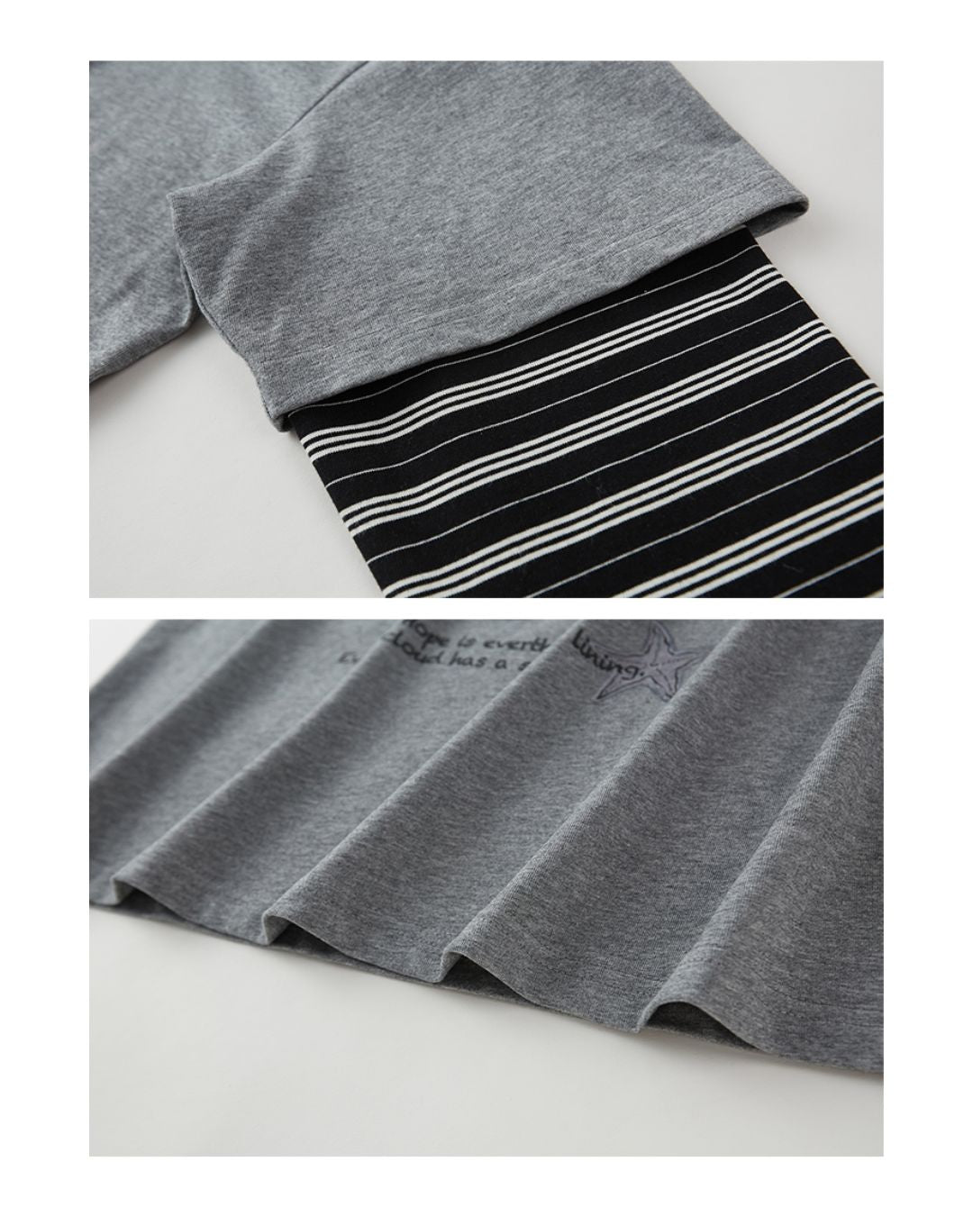 Mermaid Cat Layered T-shirt　TP037