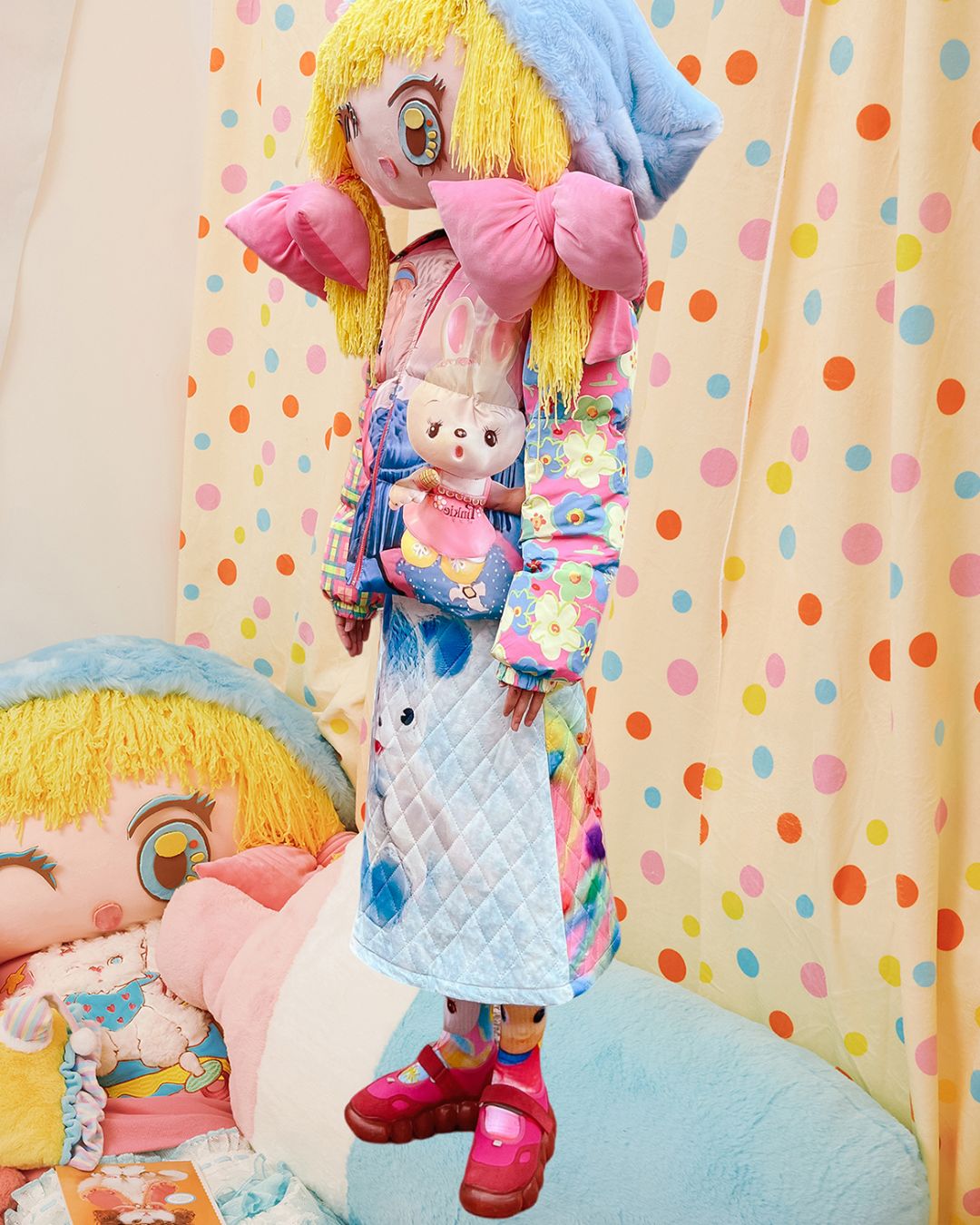 Switching Printed Down Jacket　OT006