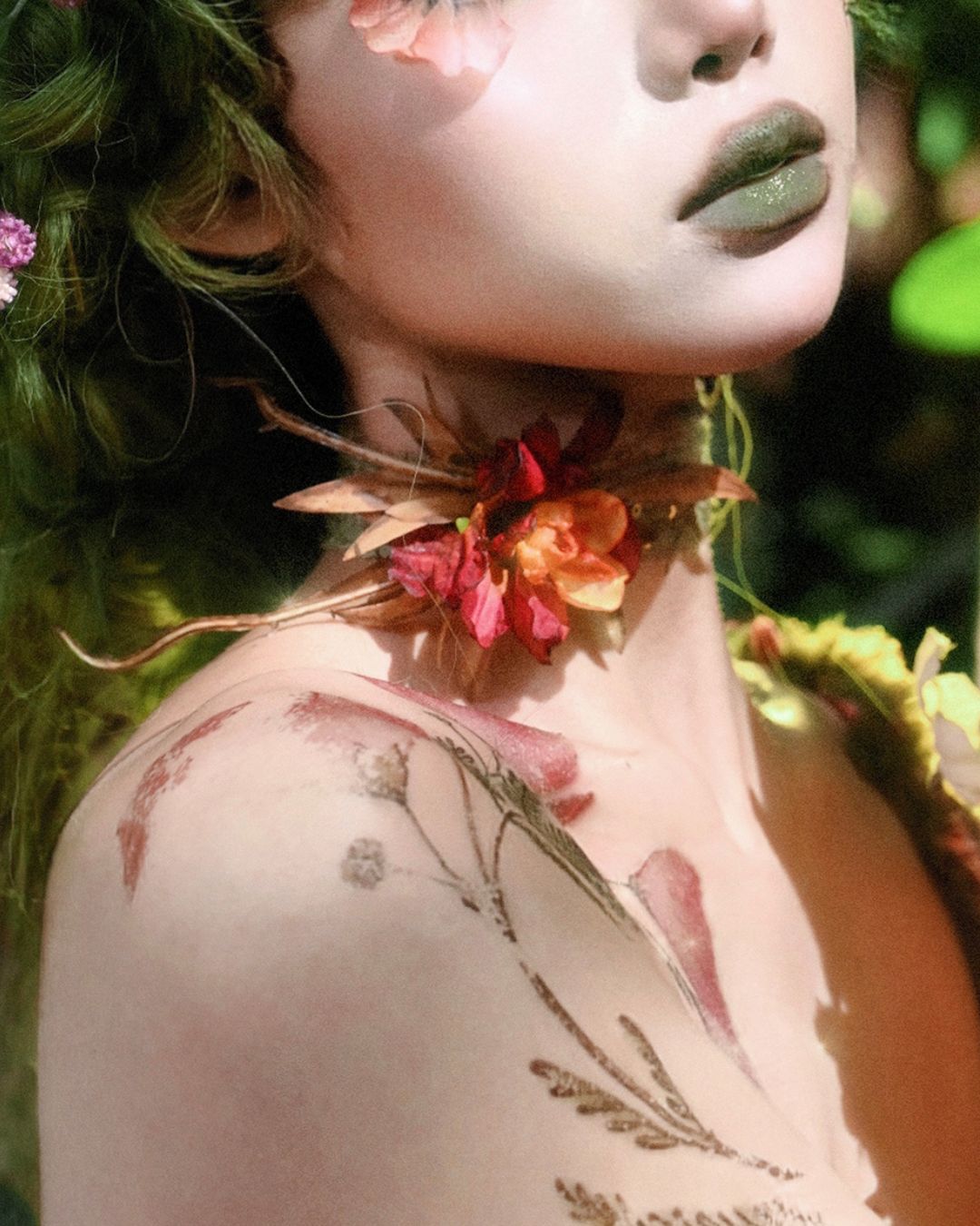 Flower Motif Choker　　AC007