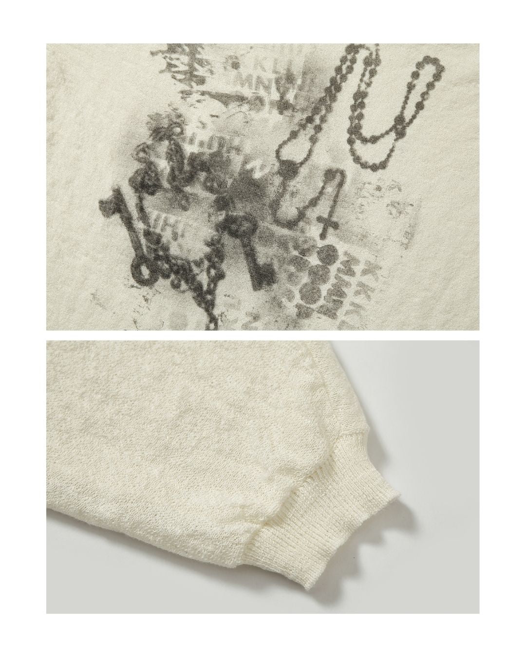 Distressed Open Shoulder Summer Knit　TP042