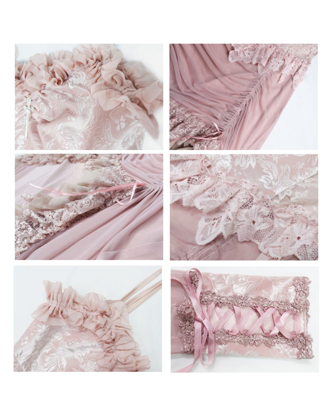 Gothic Princess Floral Lace Dress　DR011