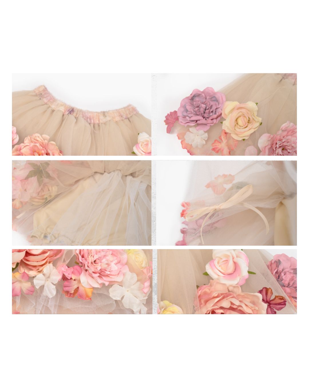 Flower Decoration Tutu Skirt　BT024