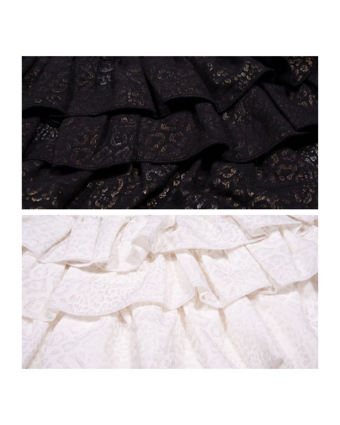 Leopard Print Frill Tiered Shorts　BT033