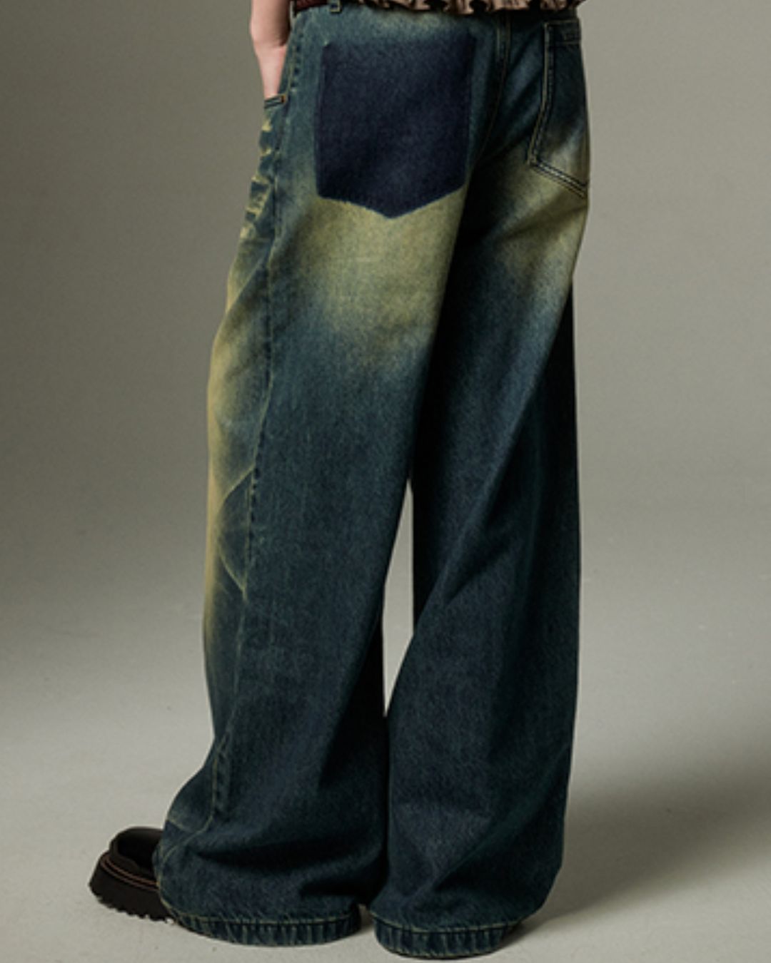 Vintage Wide Denim Pants　BT004