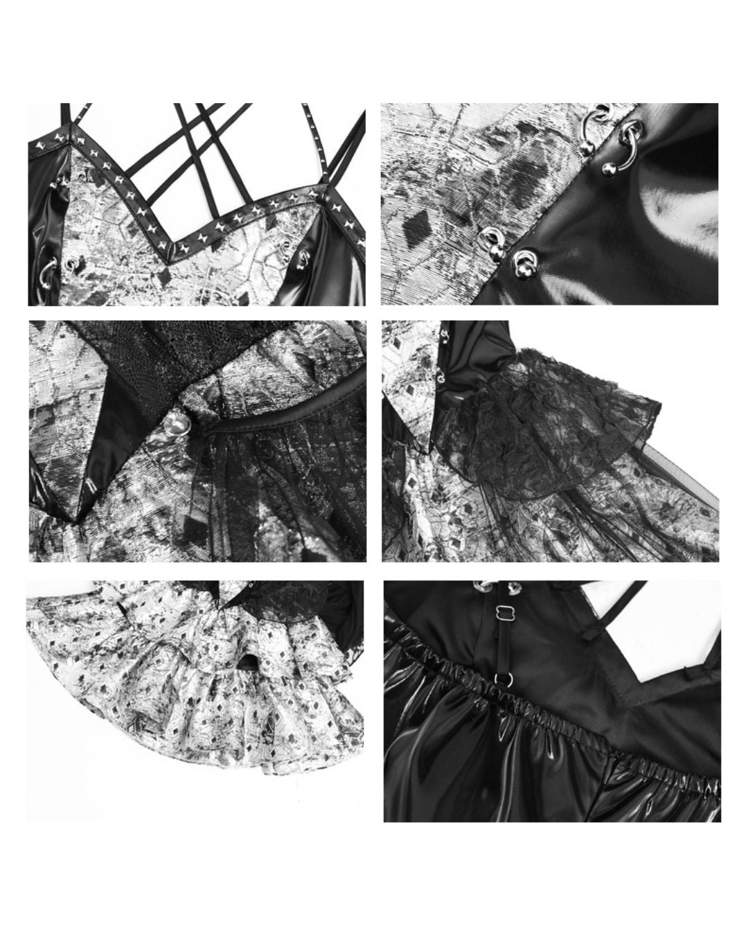 Gothic Draped Dress One-piece　DR012