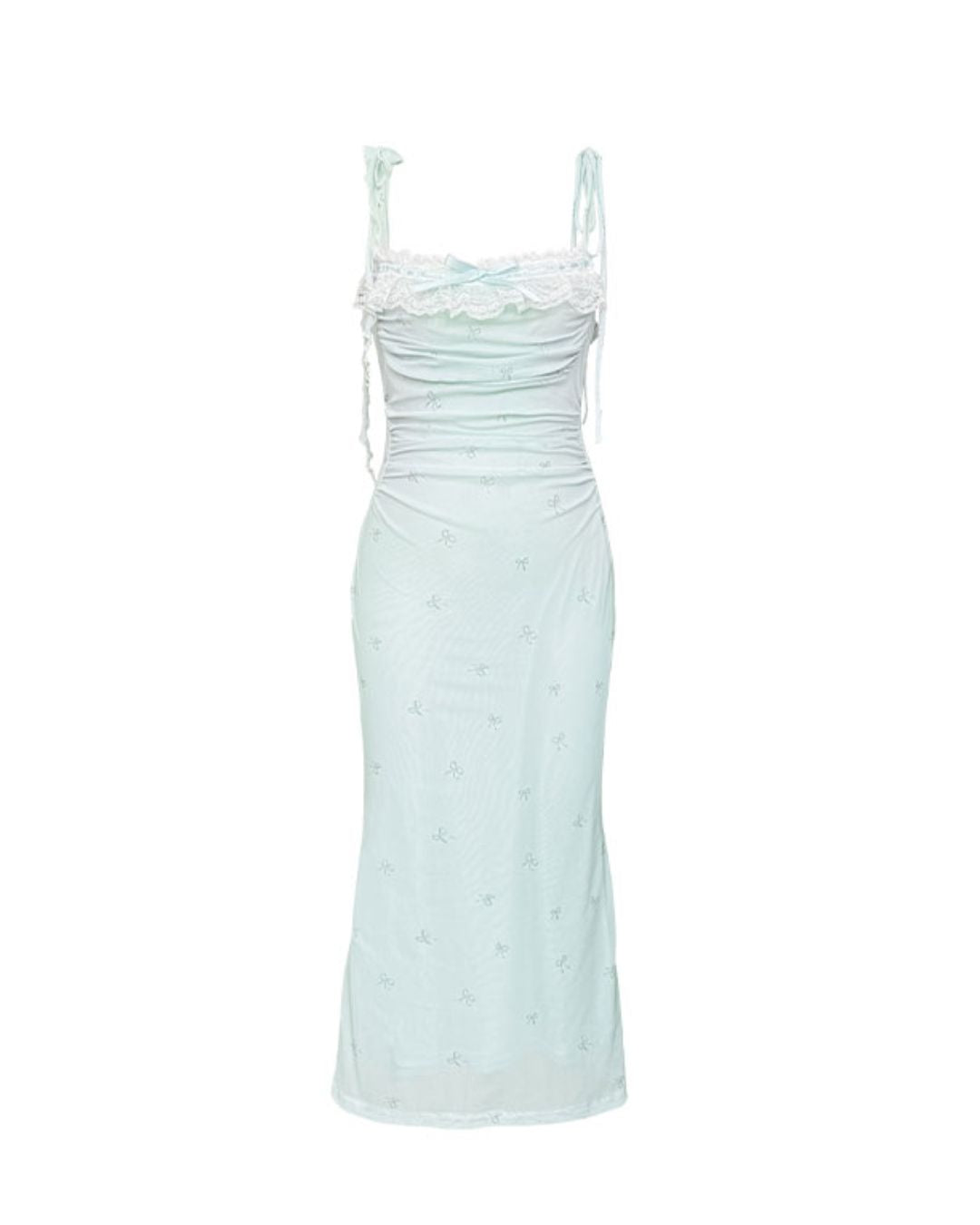 Pastel Ribbon Pattern Lace Dress　DR024