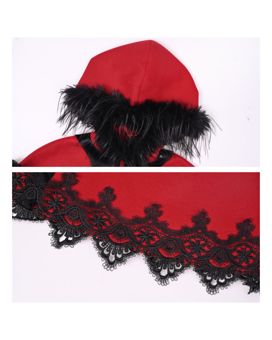 Detachable Cape Fur Wool Coat　OT007