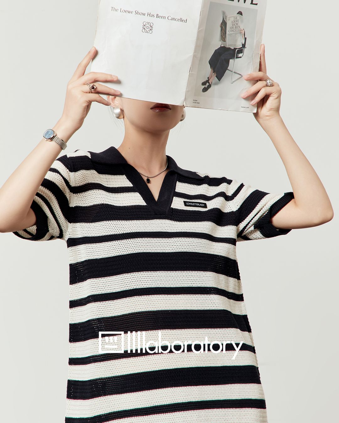 Skipper Polo Border Dress　DR053