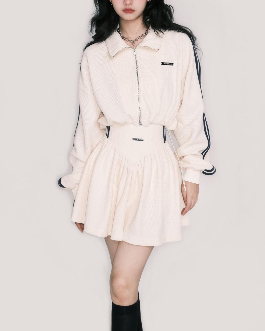 Flare Sporty Mini Skirt　BT015