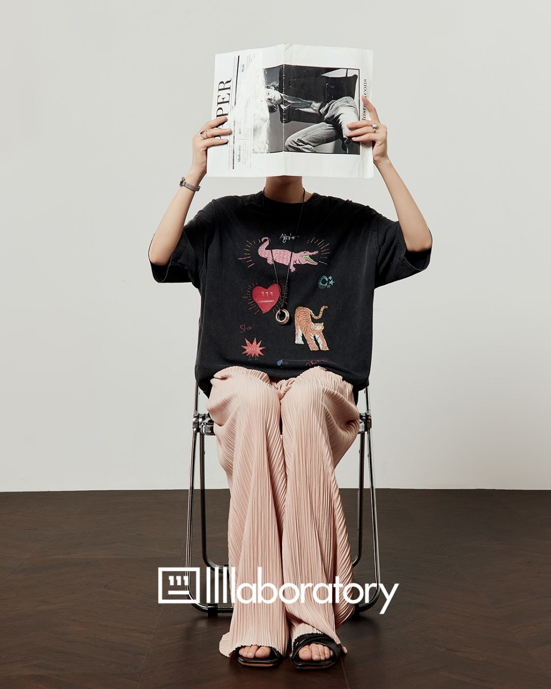 Multi-print Oversized T-shirt　TP057