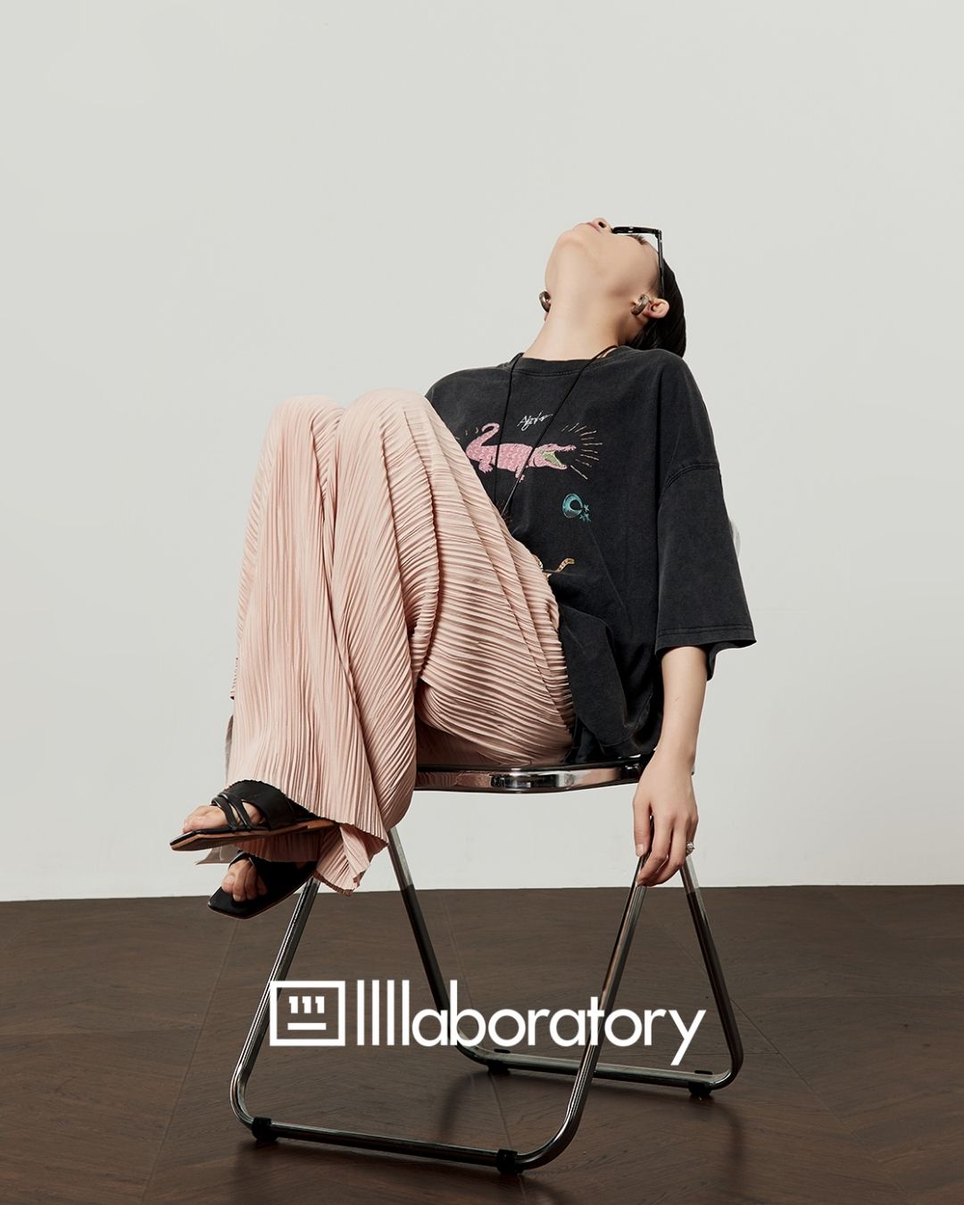 Multi-print Oversized T-shirt　TP057