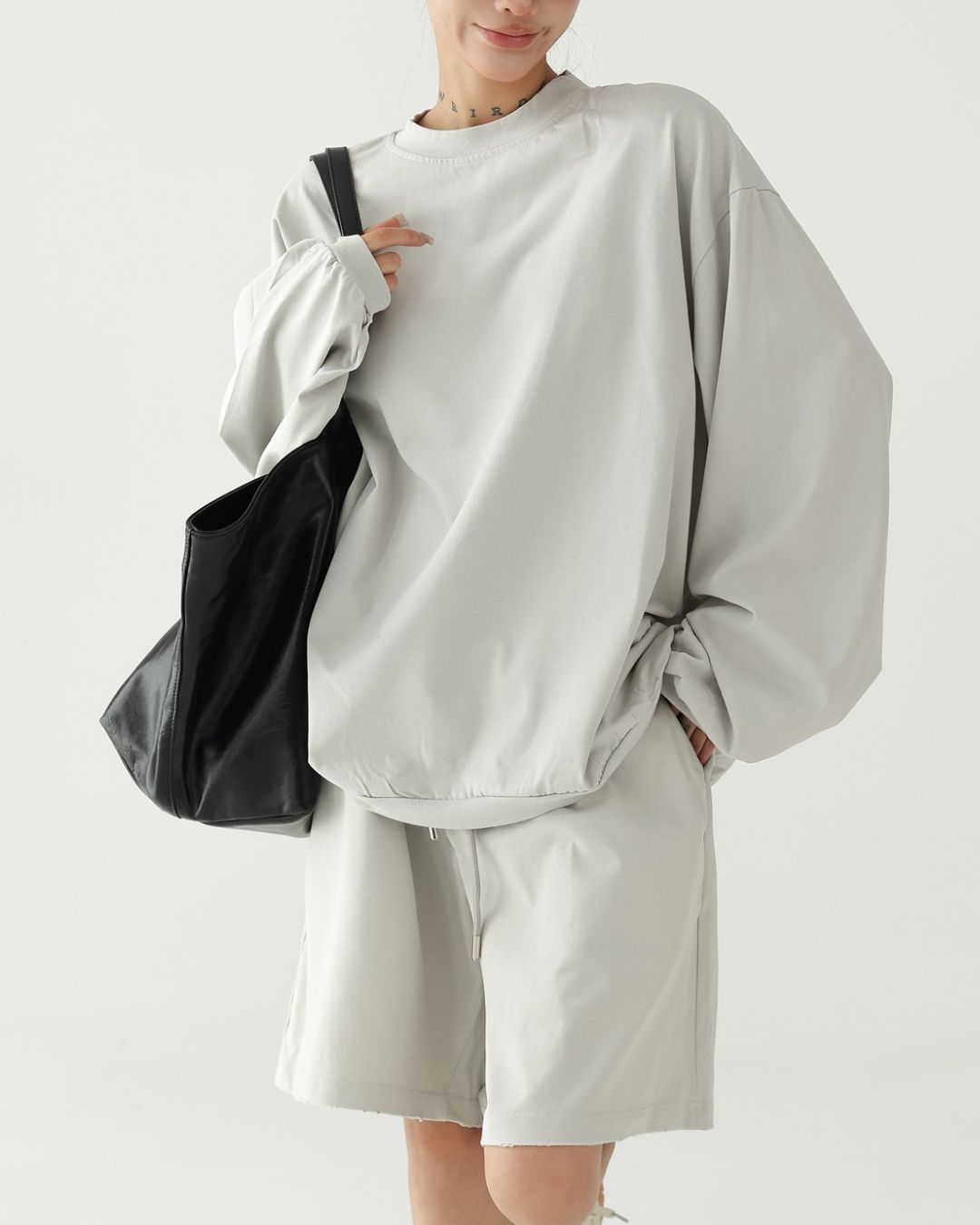 Basic Knee-length Set-up Shorts　BT035