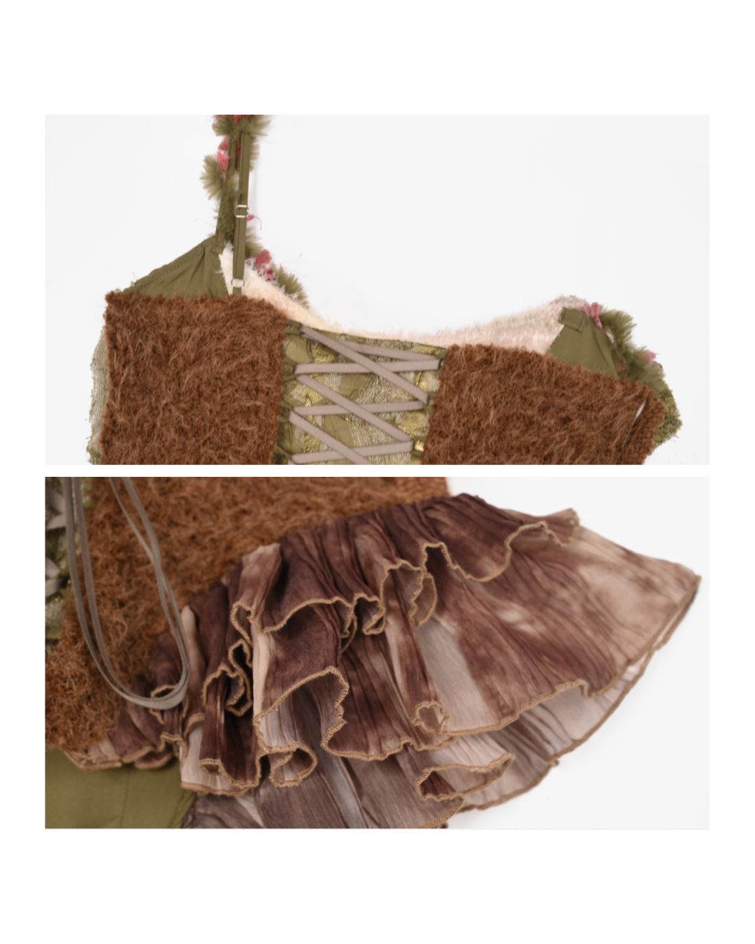 Forest Spirit One Shoulder Mini Dress　DR032