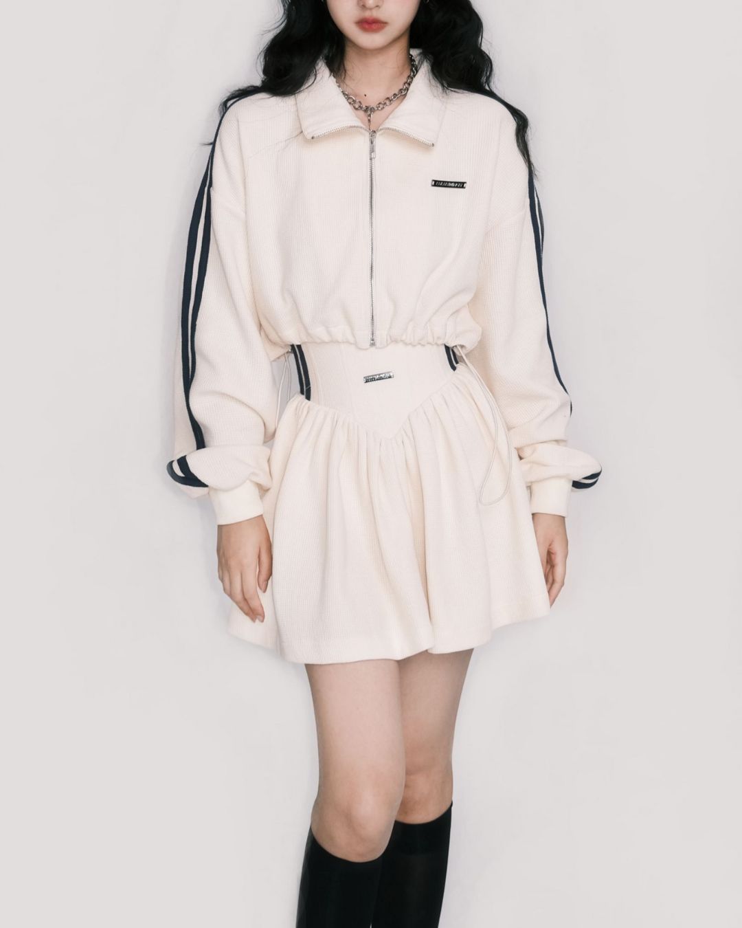 Flare Sporty Mini Skirt　BT015