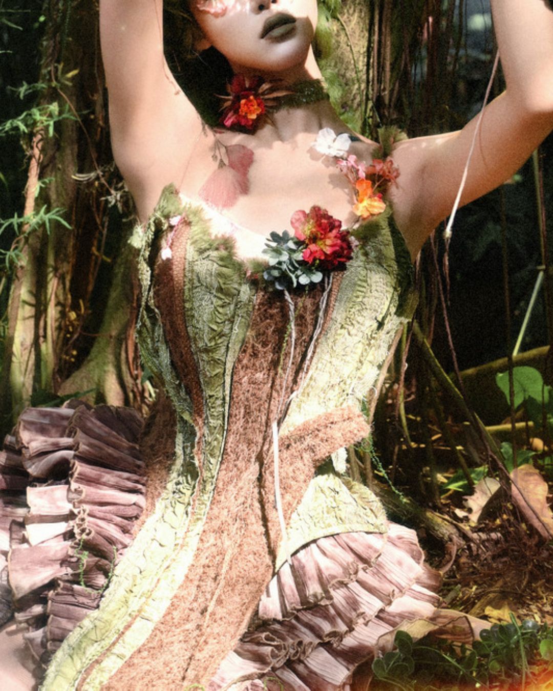 Flower Motif Choker　　AC007