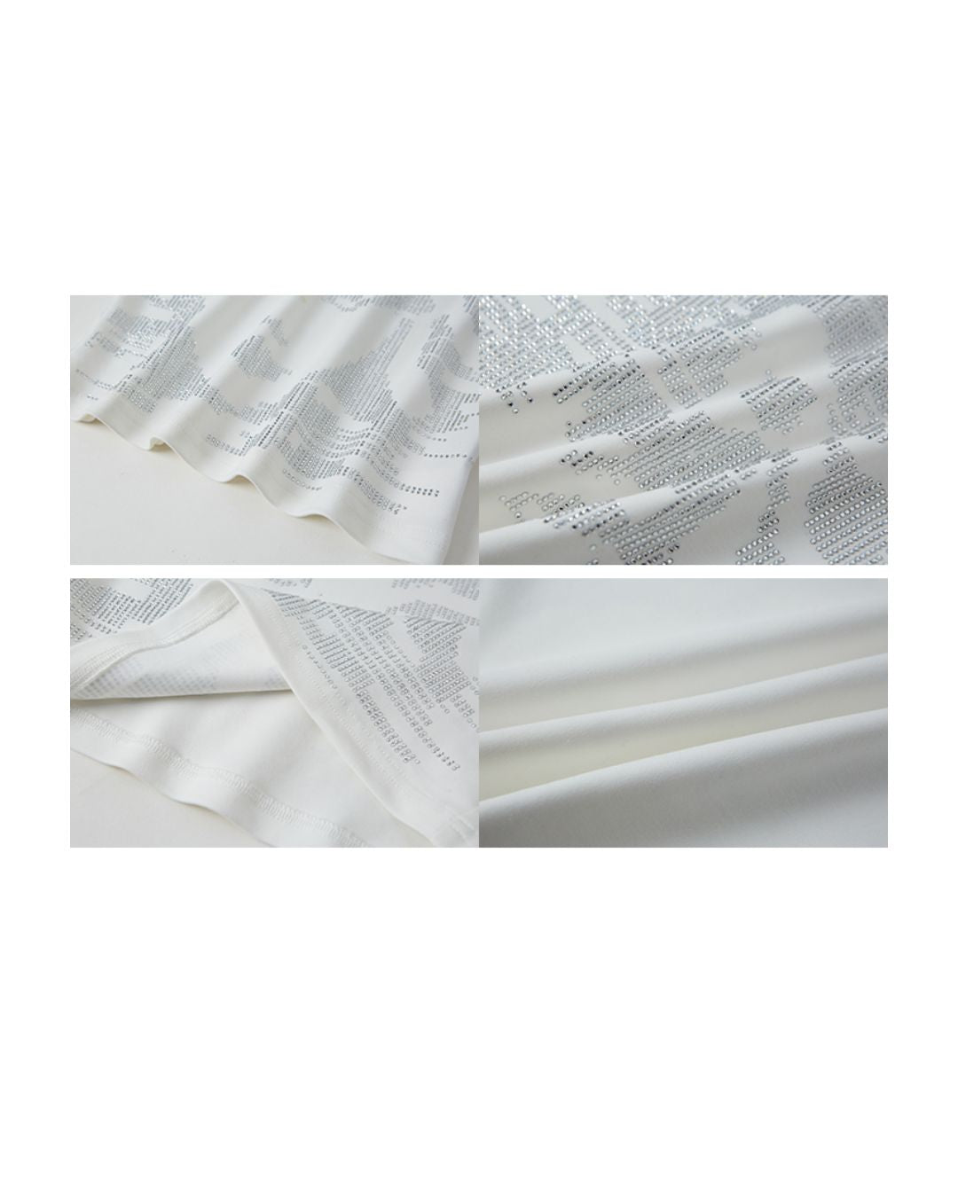 Rhinestone Girl Face T-shirt　TP038