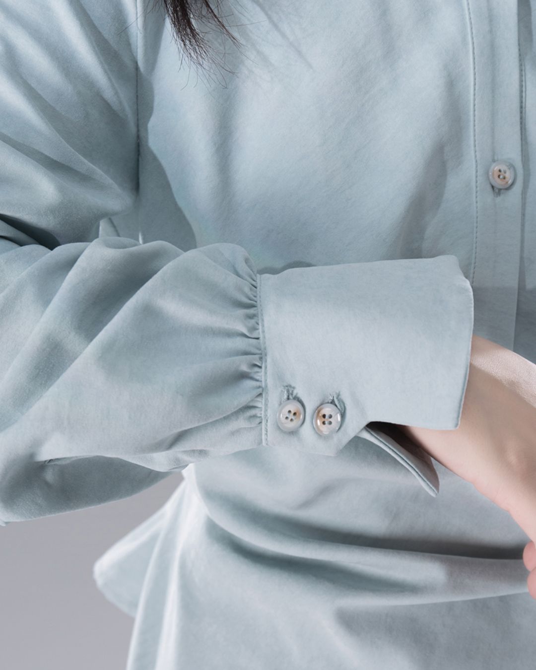 Asymmetrical Wrap Shirt　TP047