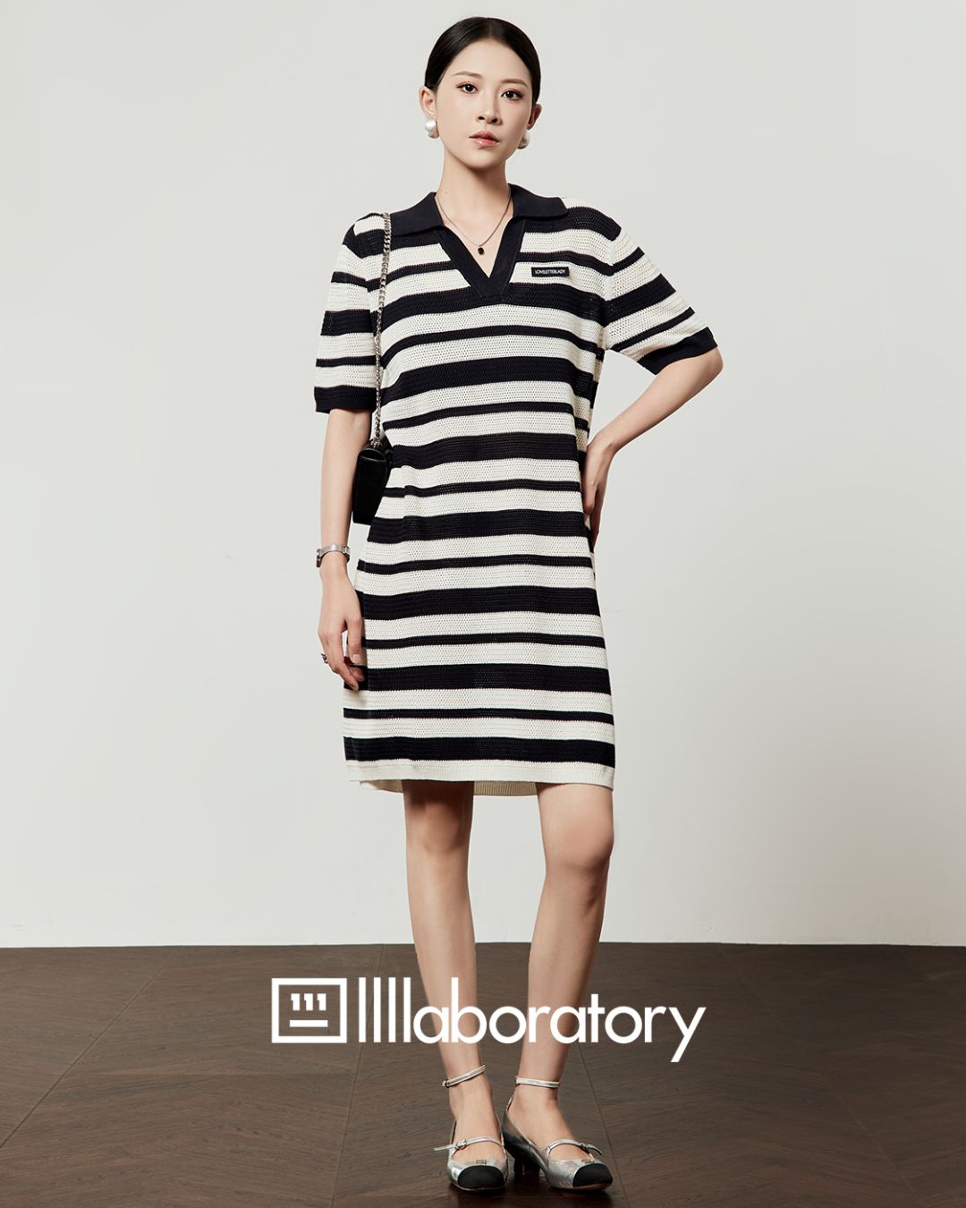 Skipper Polo Border Dress　DR053