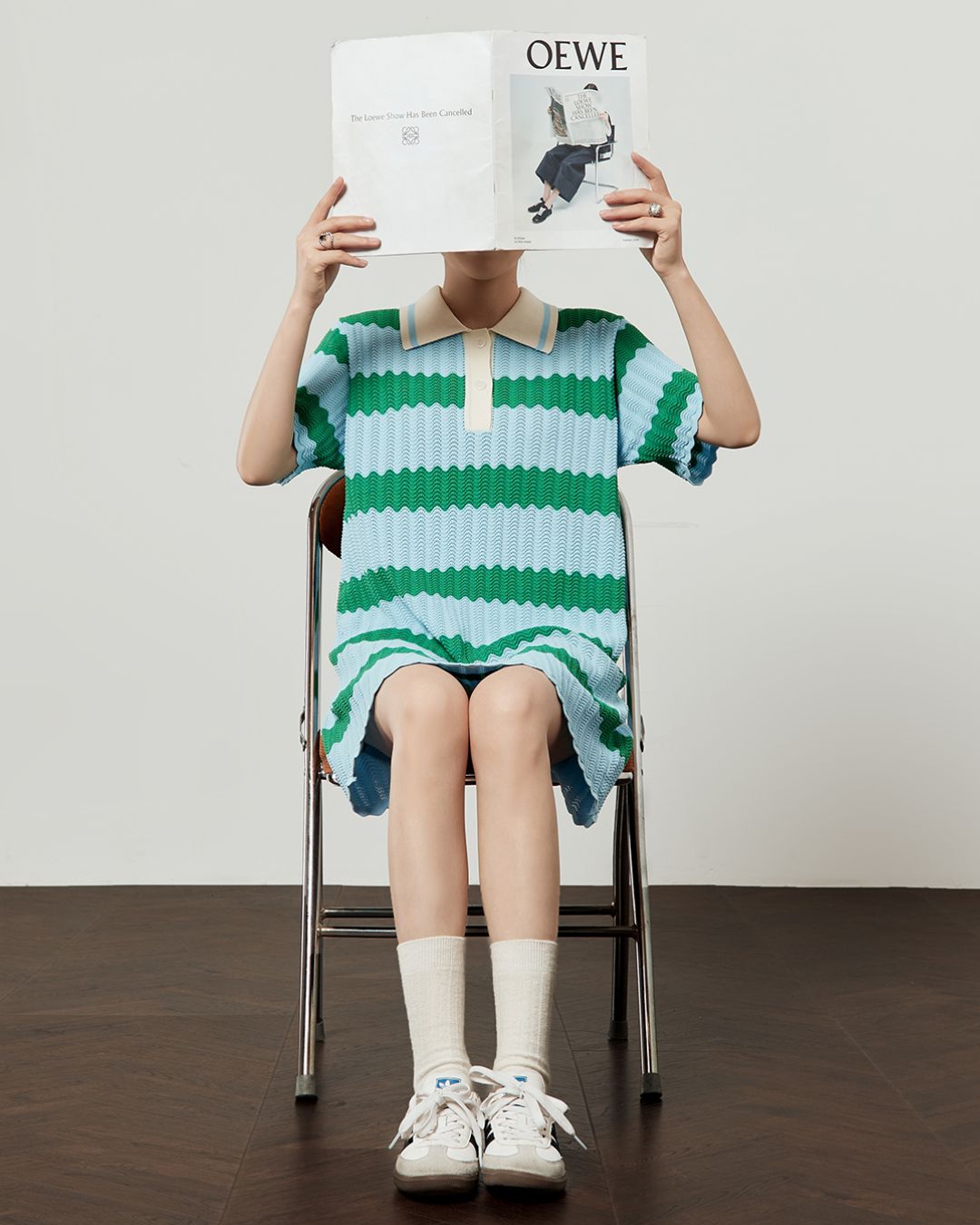 Border Polo Mini Dress　DR049