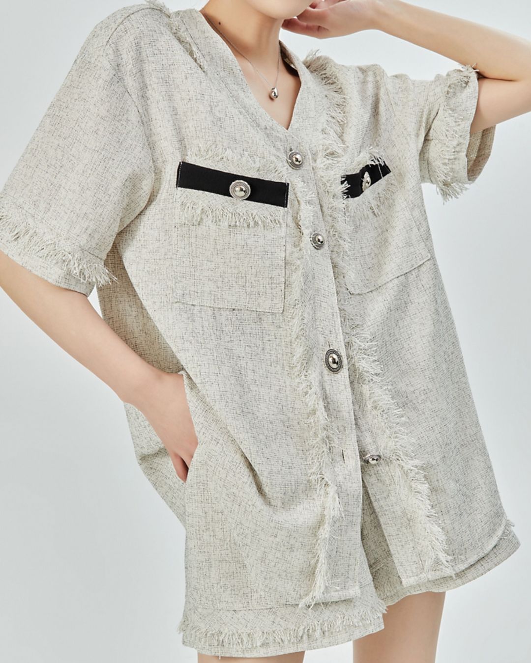 Fringe Set-up Short Pants　BT034