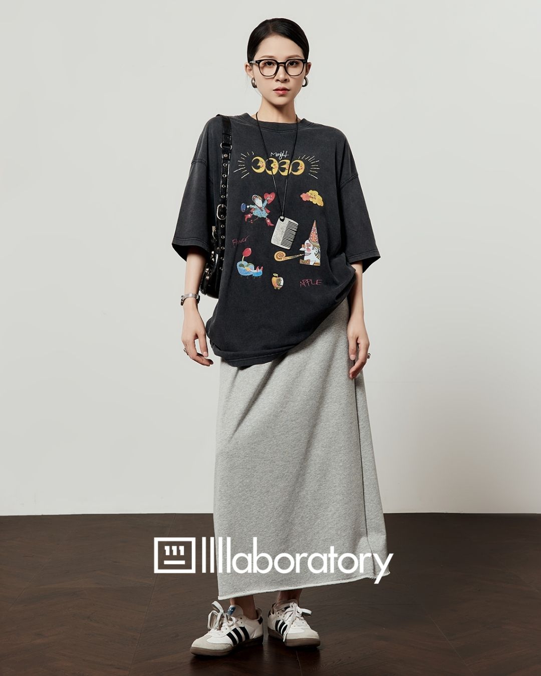 Multi-print Oversized T-shirt　TP057