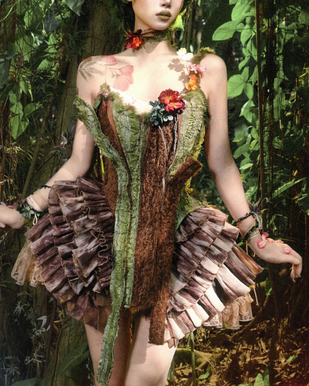 Flower Motif Choker　　AC007