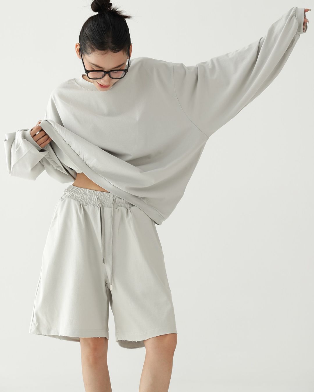 Basic Knee-length Set-up Shorts　BT035