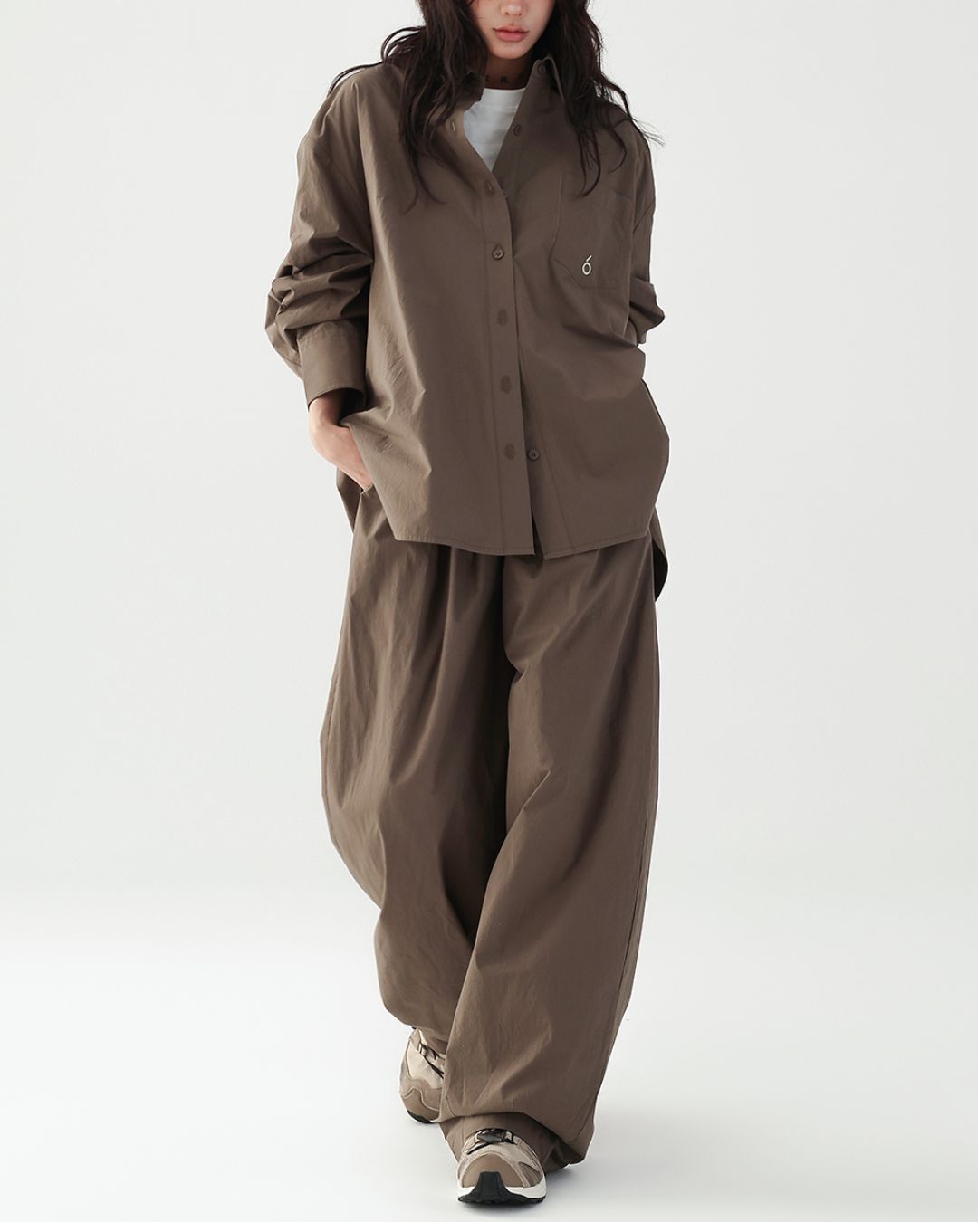 Oversized Cotton Set-up Shirt　TP055