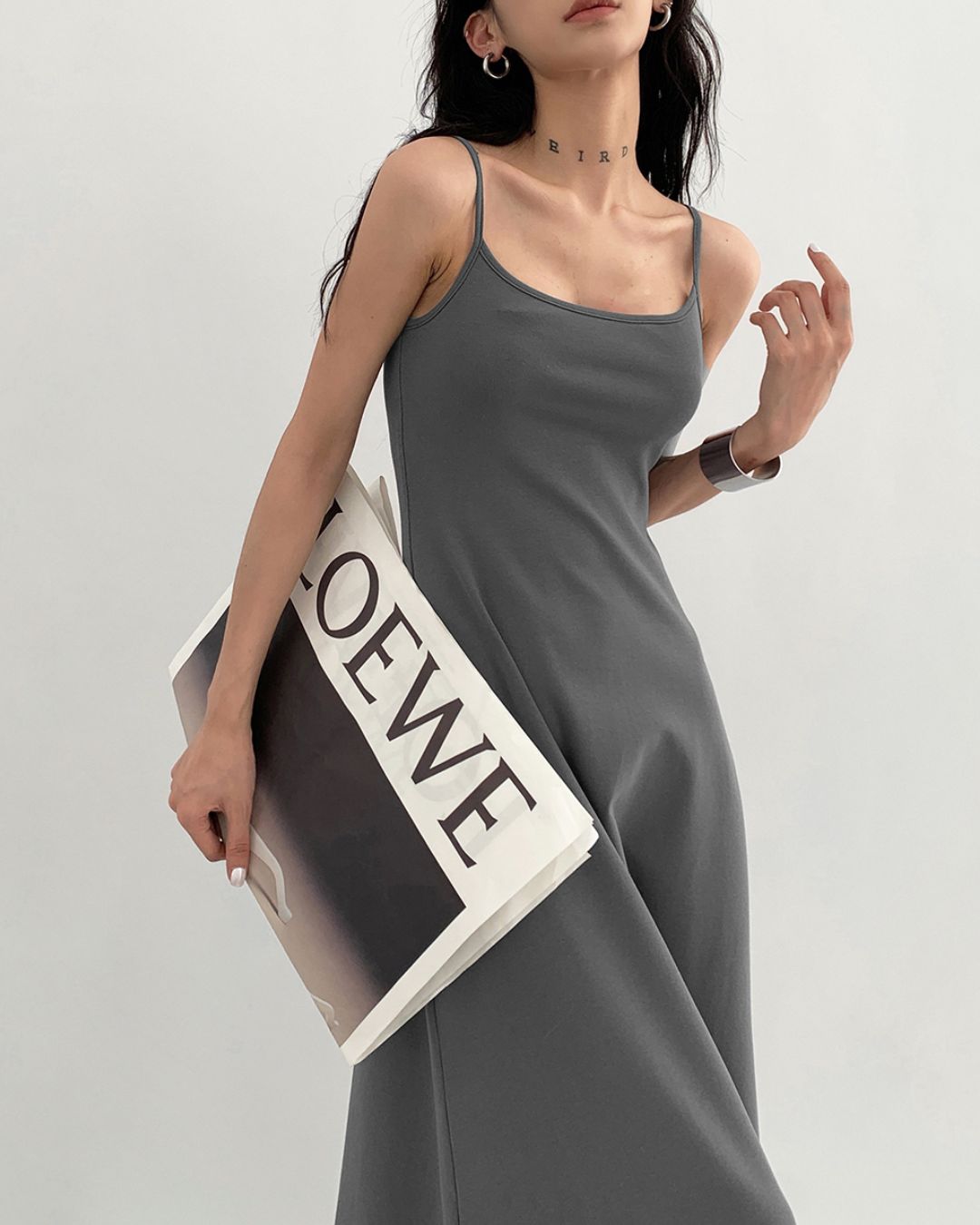A-line Camisole Maxi Dress　DR046