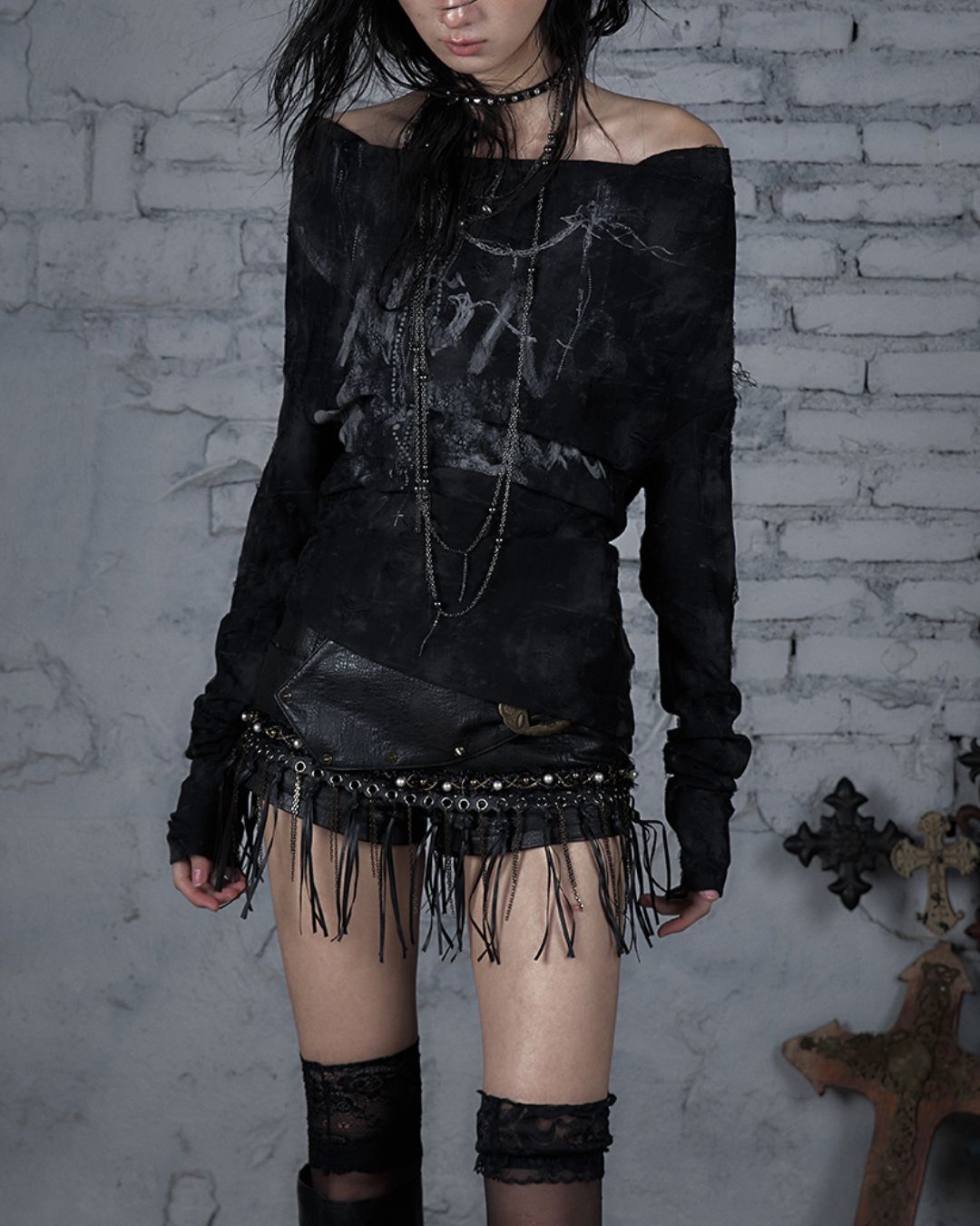 Front And Back 2-way Lace-up Top　TP041