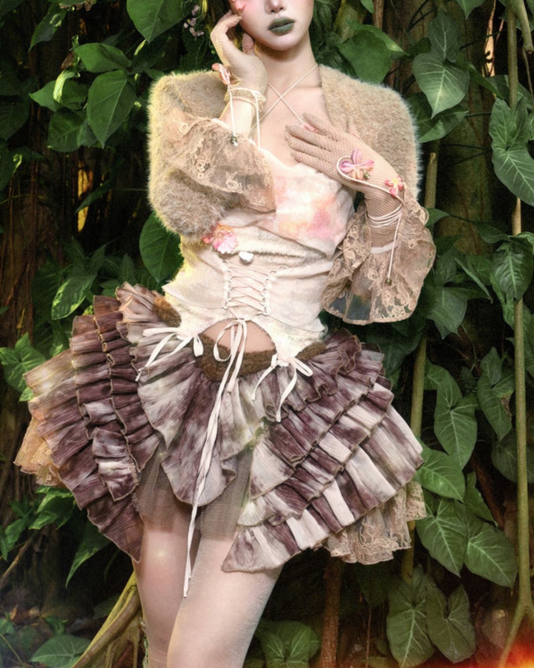 Terry Sleeve Lace Bolero　TP034