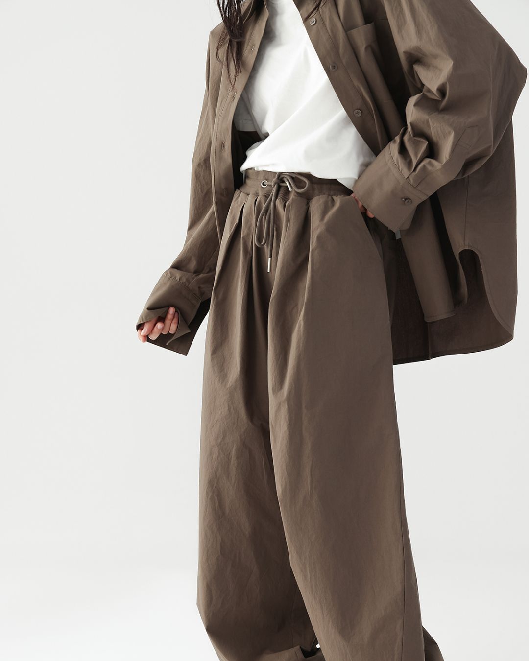 Oversized Cotton Set-up Shirt　TP055