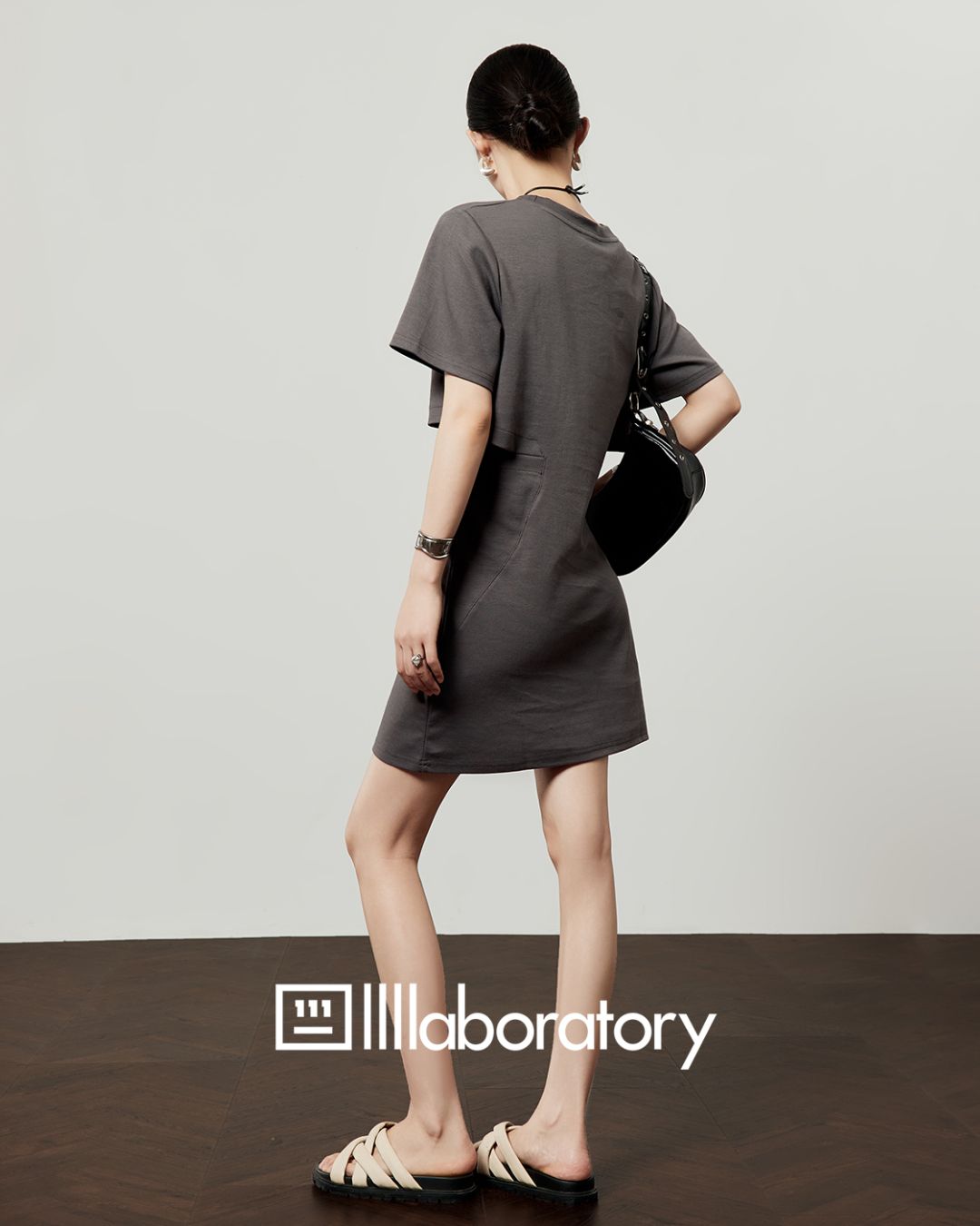 Side-open T-shirt Dress　DR044